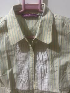 Green Yellow Stripe Shirt