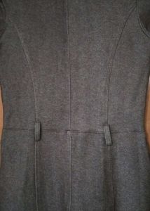 high quality imported denim short  midi dress