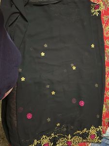 Embroidered Black Blouse