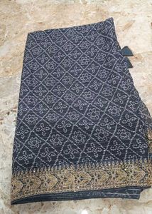 Elegant Grey Saree with Blouse