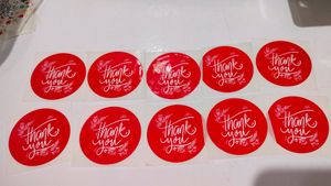 Thankyou Stickers 10 Psc