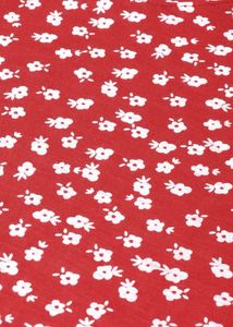 Red Tie Knot Crop Top