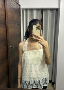Off White Tube Top