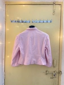 Pink Cropped Blazer