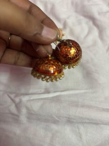 meenakari jhumka