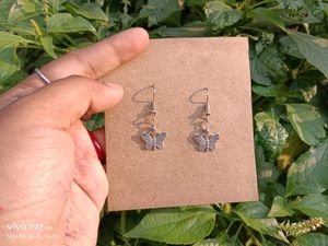 Floral Silver Earrings