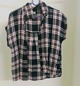 Striped Shrug Type Shirt Top