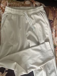 Cream Track Pants