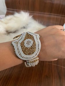 Gold Tone Rhinestone
