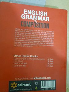 English Grammar Book Arihant Publication