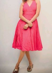 Pink Off Shoulder Dress