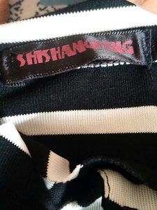 Striped Tee with Detail