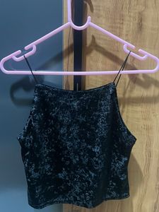 Candy Crush Black Velvet Top