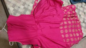 Pink Embroidered Party Dress