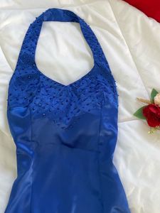vintage rare Elegant Blue beaded top with gloves