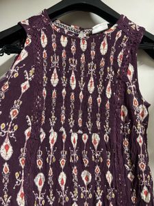 Patterned Sleeveless Dress