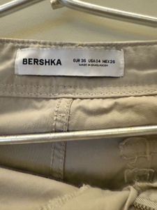 Bershka Beige Cargo Pants