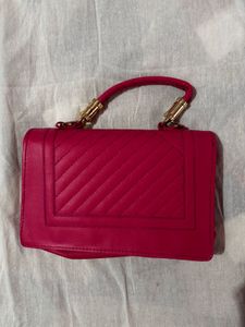 Pink Hand Bag/ Sling Bag