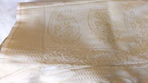 Cream Gold Toned Kanjivaram Saree