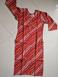 Bandhej Print Beautiful Kurti For Women