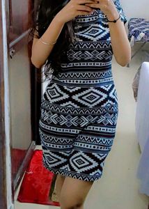 Black And White Bodycon Dress