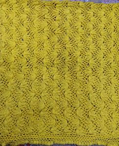 Yellow Crochet Shawl