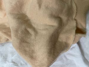 Beige Ribbed Crop Top