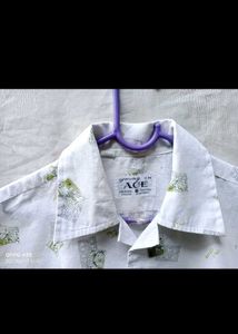 Stylish White Printed Casual Shirt for Men