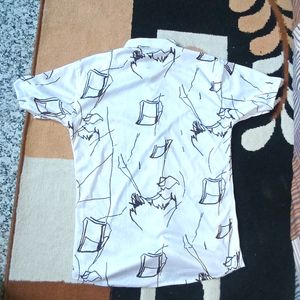 White Casual Shirt For Men