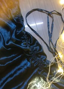 Silky Blue Slip Dress