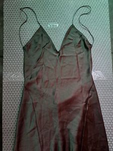Satin Backless Dress