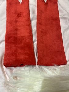 Velvety Red Socks❤️