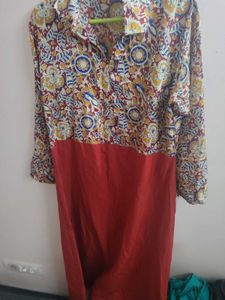 Elegant Floral Print Kurta