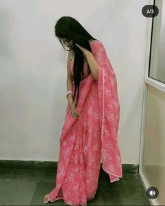 Floral Pink Saare