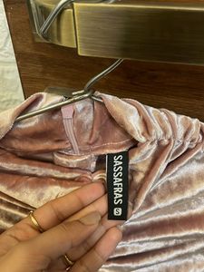Rose Velvet Dress