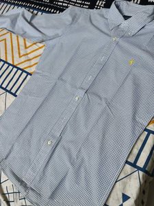 Ralph Lauren Men Blue Checks Cotton Formal Shirt