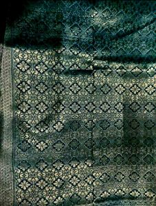 Bridal Sea Green tissue Silk saree