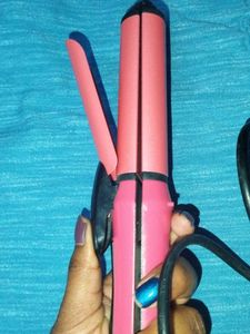 Pink Hair Straightener 2 In One