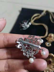 silver hair clip