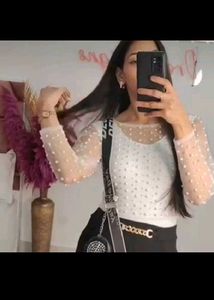 Pearl Embellished Top