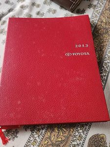 Unused Toyota Diary 2013 A4 Size