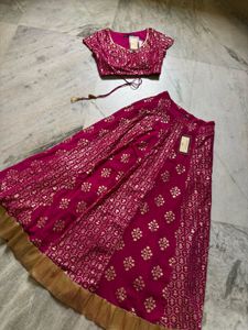 Rani Pink Lehenga Choli Set