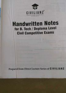 Civil Engineering Handwritten Notes