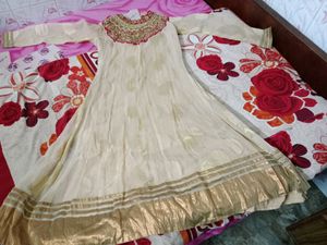 Velvet Design Net Anarkali Type Top