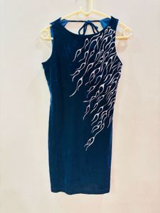 Vintage Velvet Flame Dress