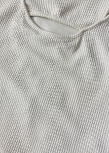 White Cutout Tank