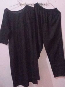 Black Kurta  Duptta Pent Set Meesho Xl