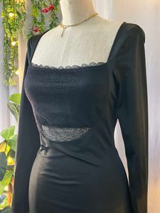 Elegant Black maxi Dress