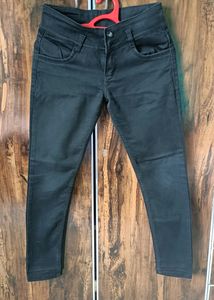 Black Cotton Jeans