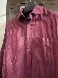Peter England Striped Shirt